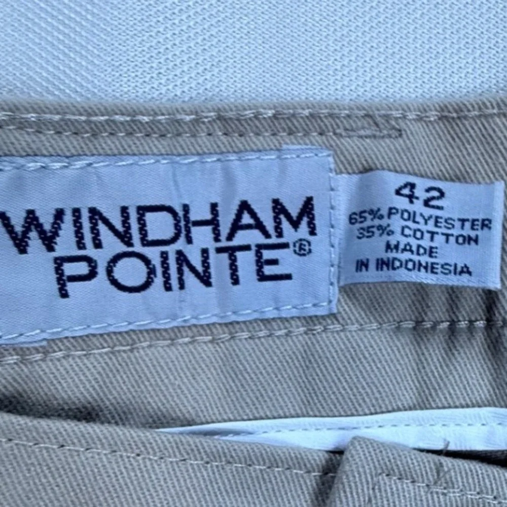 Windham Pointe Mens 42 Plaza Taupe Cargo‎ Shorts Side Elastic 6in Inseam New